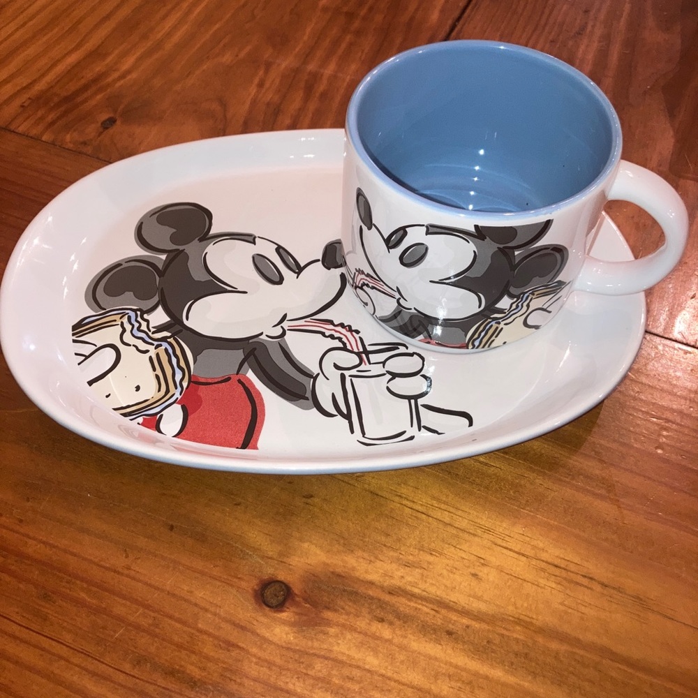 Mikey Mouse plate and cup